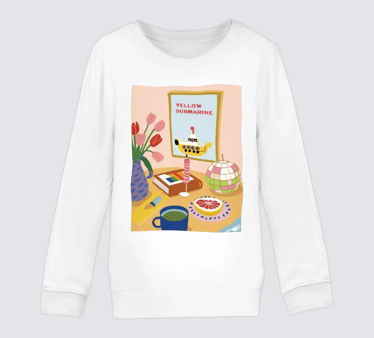 Retro Disco Stillness kids sweatshirt by Peak Delusion