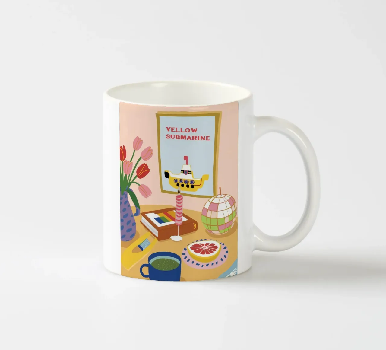 La quiete della discoteca retrò tazza in ceramica da Peak Delusion
