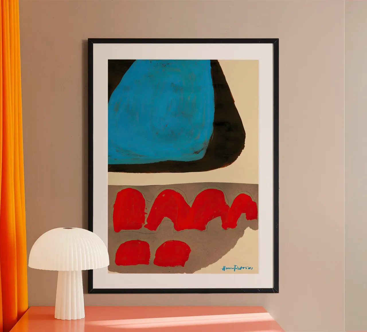 Hanna Peterson colori zoom crema poster con telaio in alluminio da Davidprint