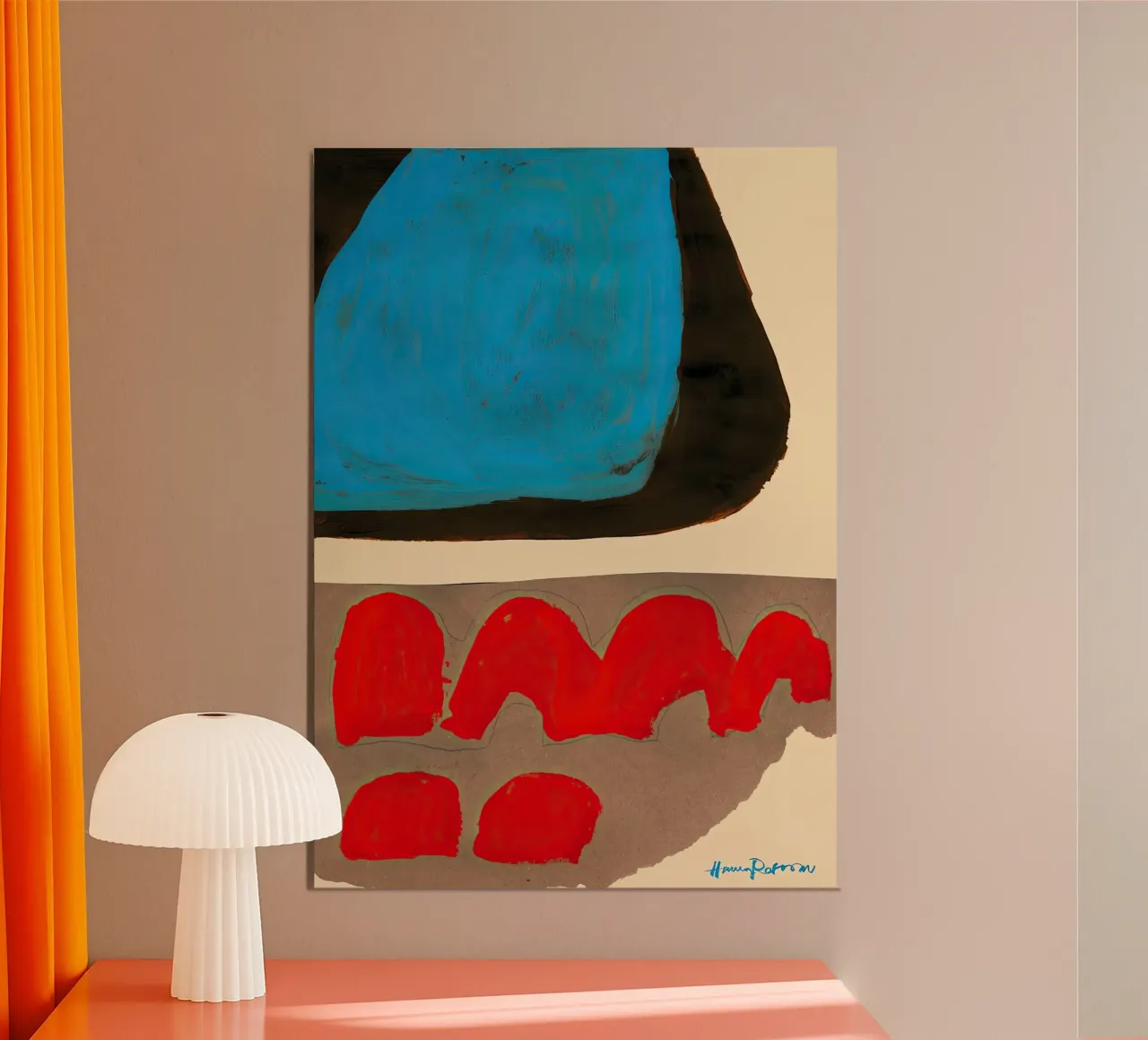 Hanna Peterson colori zoom crema poster con telaio in alluminio da Davidprint