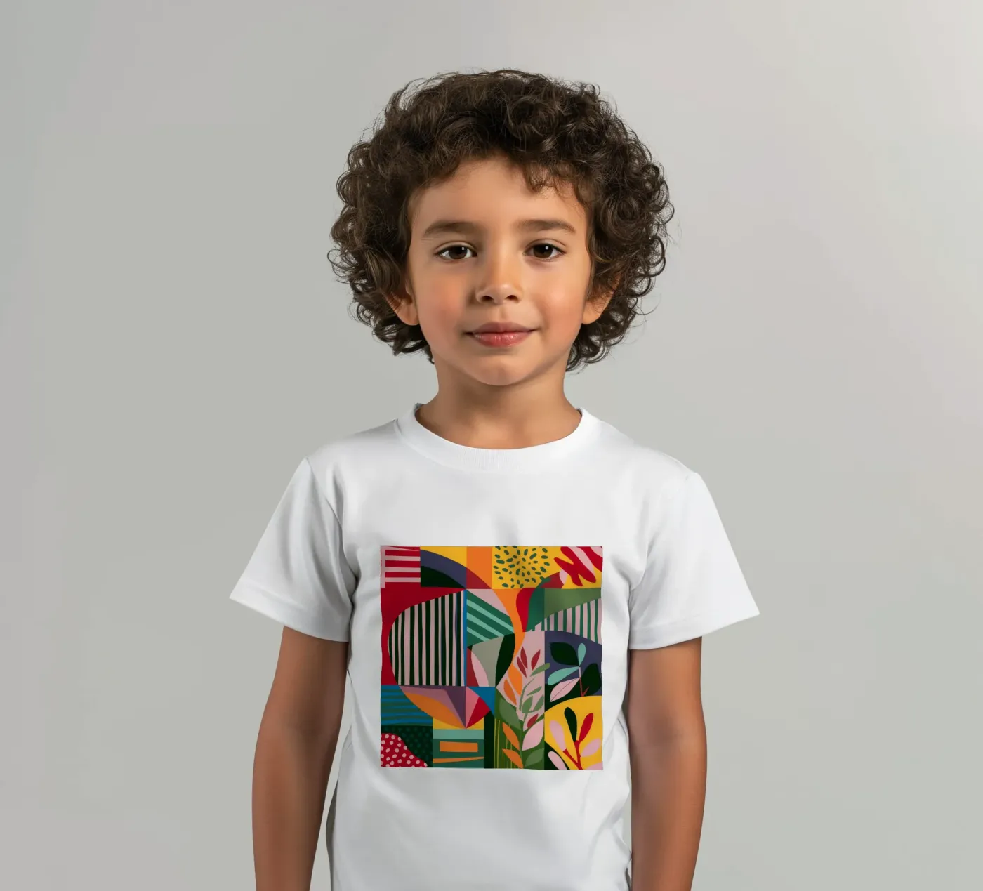 Abstract Patterned Foliage Kinder T-Shirt von FadeAura