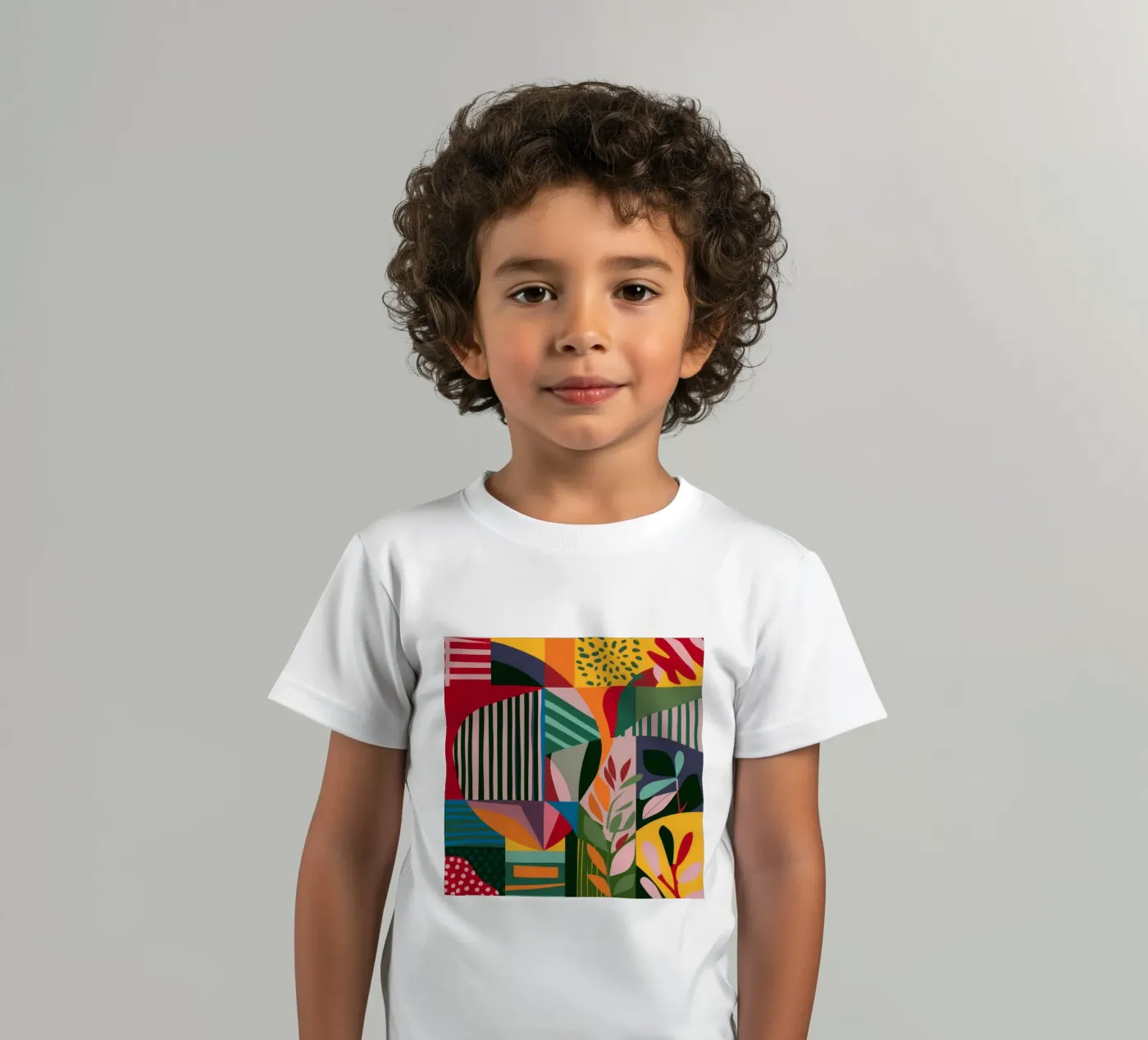 Abstract Patterned Foliage Kinder T-Shirt von FadeAura