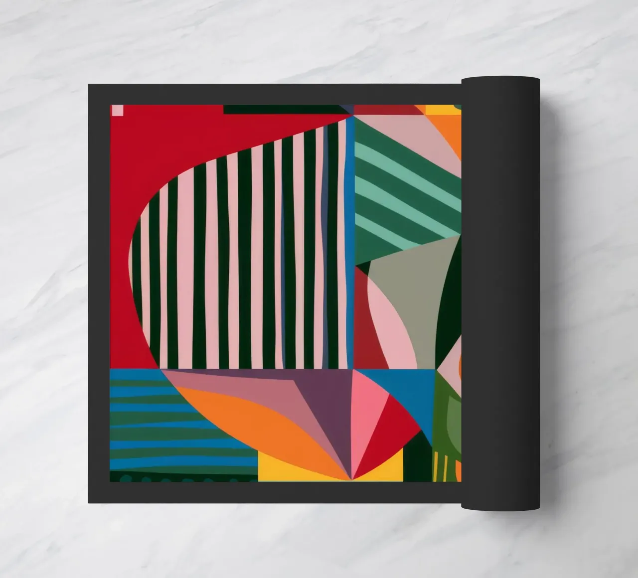 Abstract Patterned Foliage doormat by FadeAura