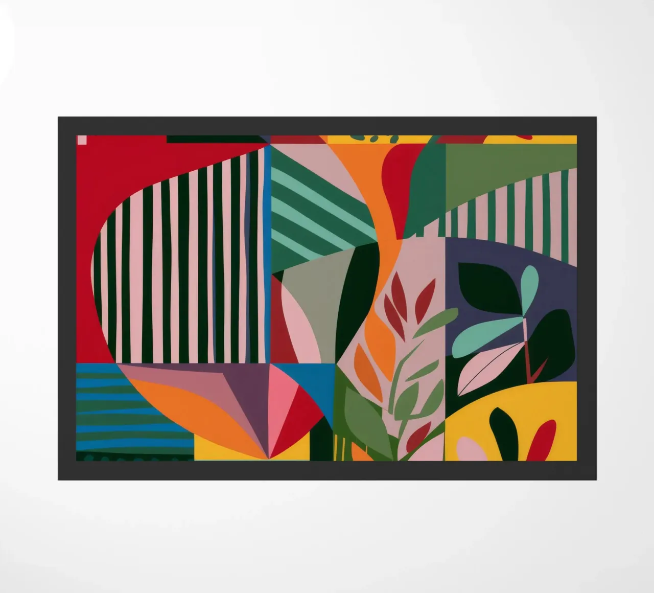 Abstract Patterned Foliage doormat by FadeAura