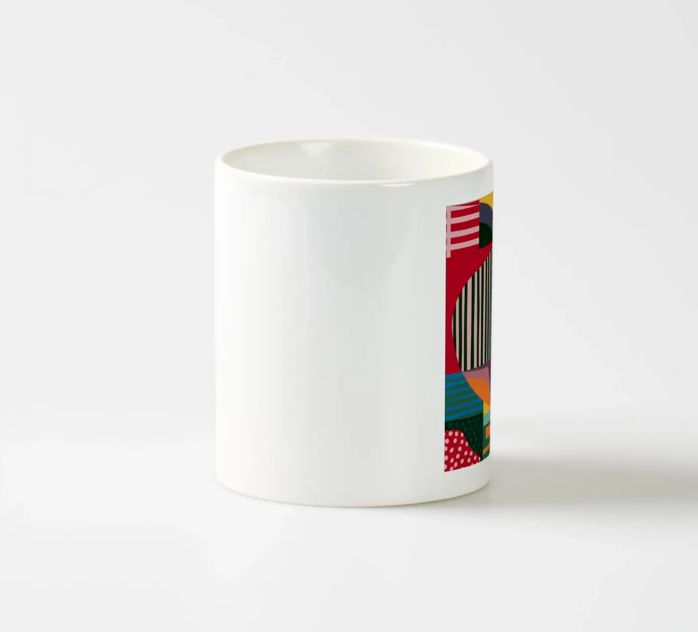 Abstract Patterned Foliage ceramic mug by FadeAura