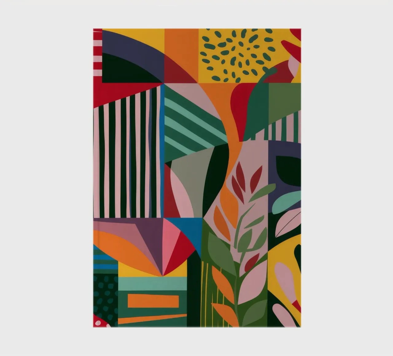 Abstrakt gemustertes Laub Notizbuch von FadeAura