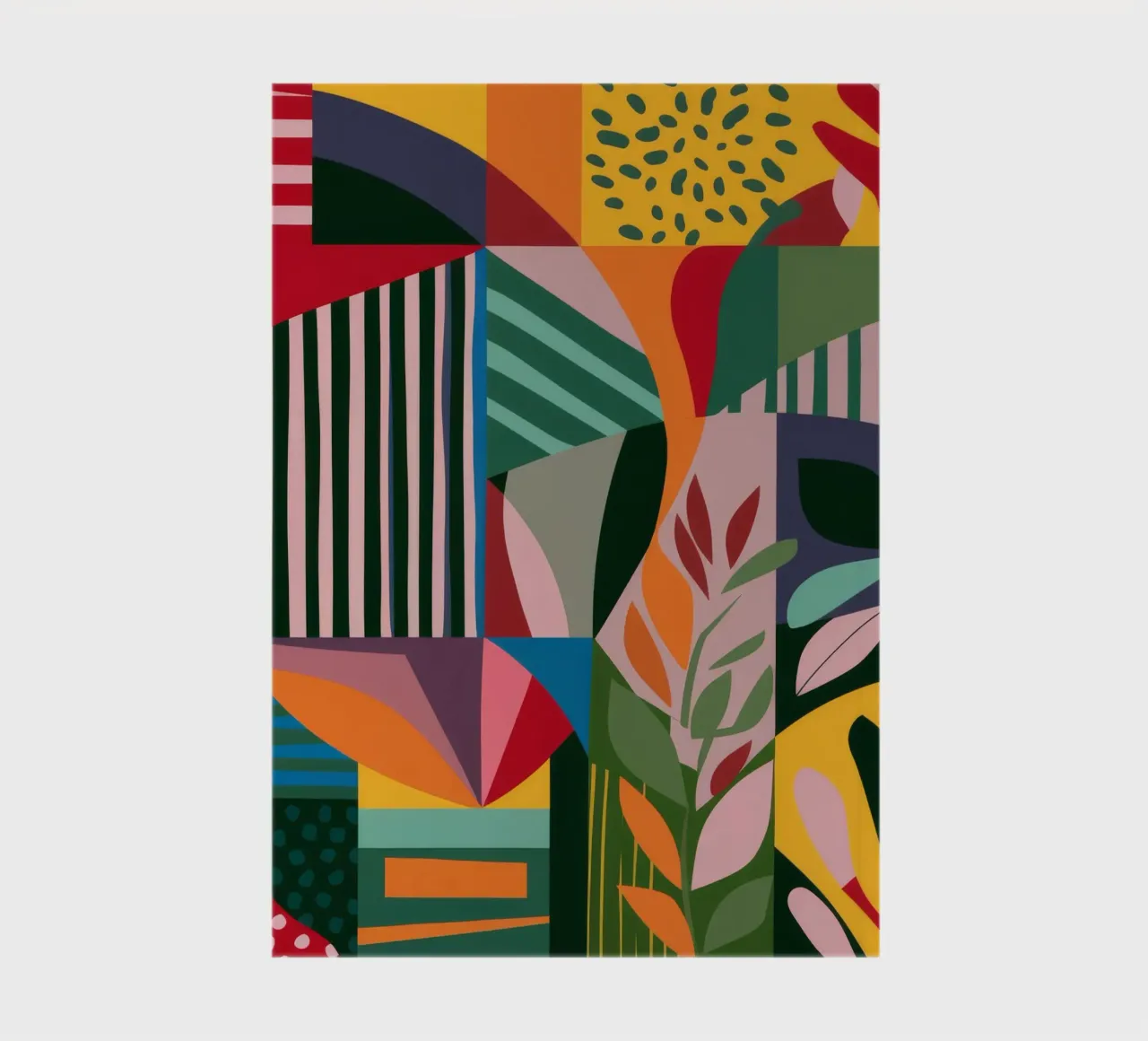 Abstrakt gemustertes Laub Notizbuch von FadeAura