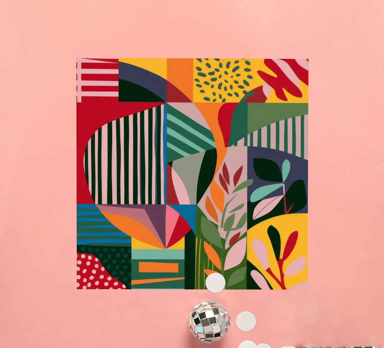 Abstract Patterned Foliage sticker by FadeAura