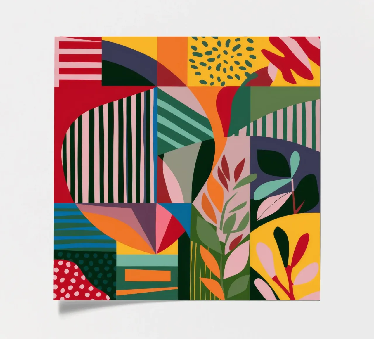 Abstract Patterned Foliage sticker sheet by FadeAura