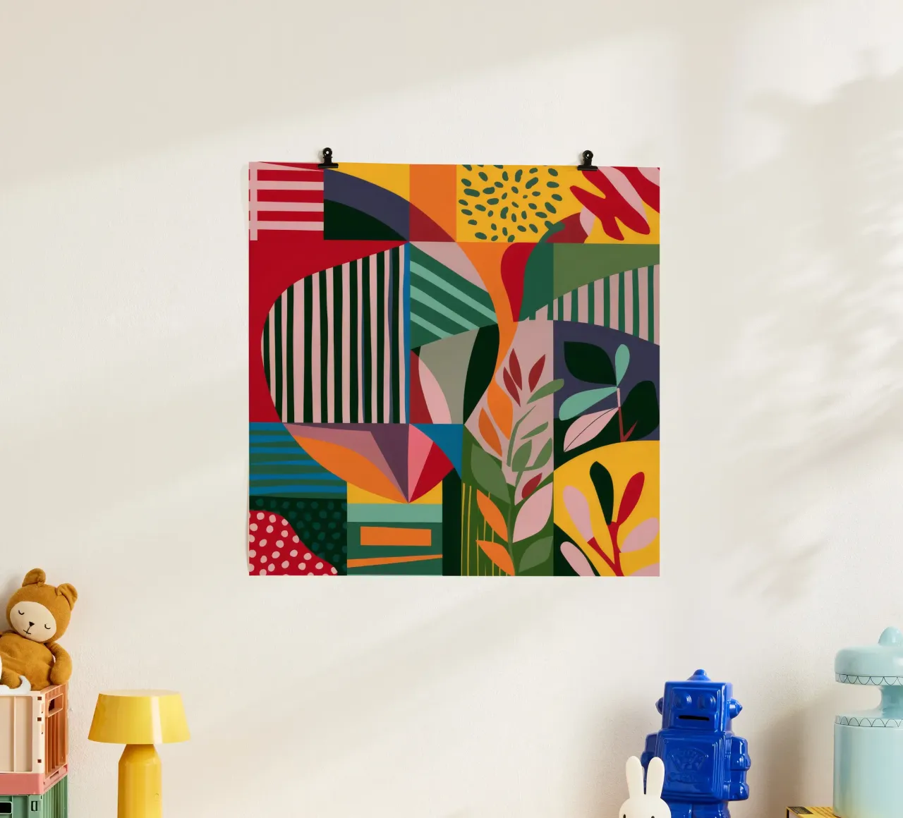 Abstract Patterned Foliage poster by FadeAura