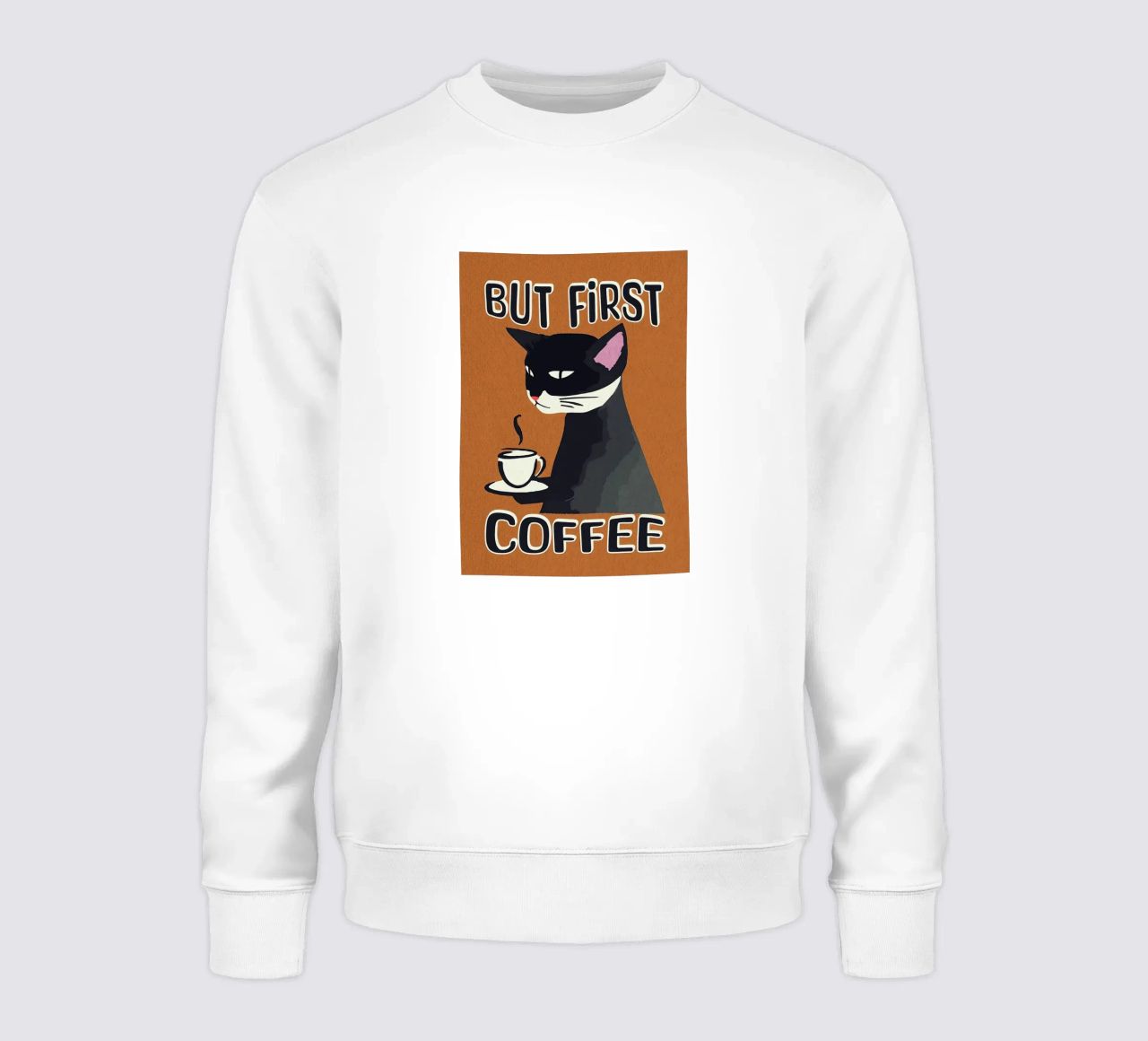 Gatto nero ma primo caffè felpa da Arjun