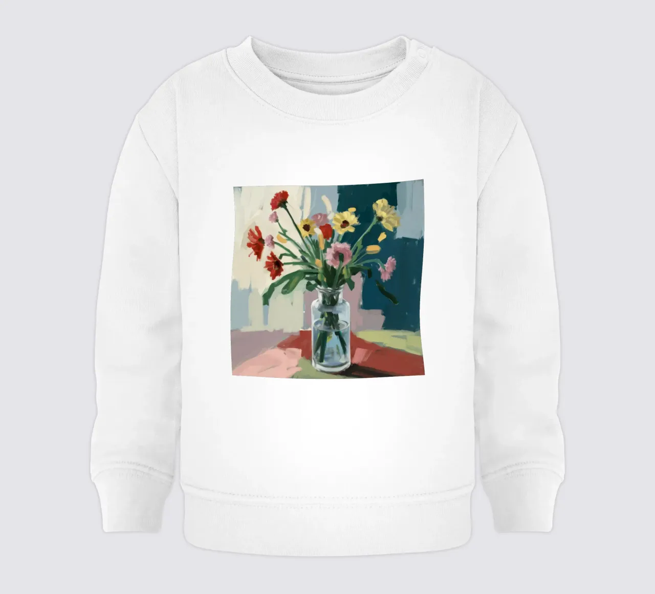 Vaso trasparente Moody Blooms felpa neonato da Stone Decade