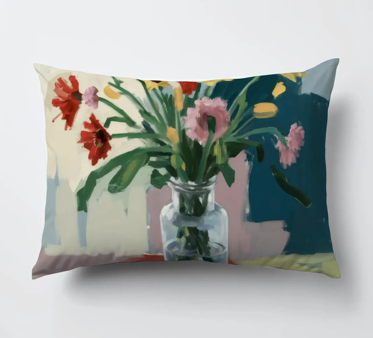 Vaso trasparente Moody Blooms cuscino da Stone Decade