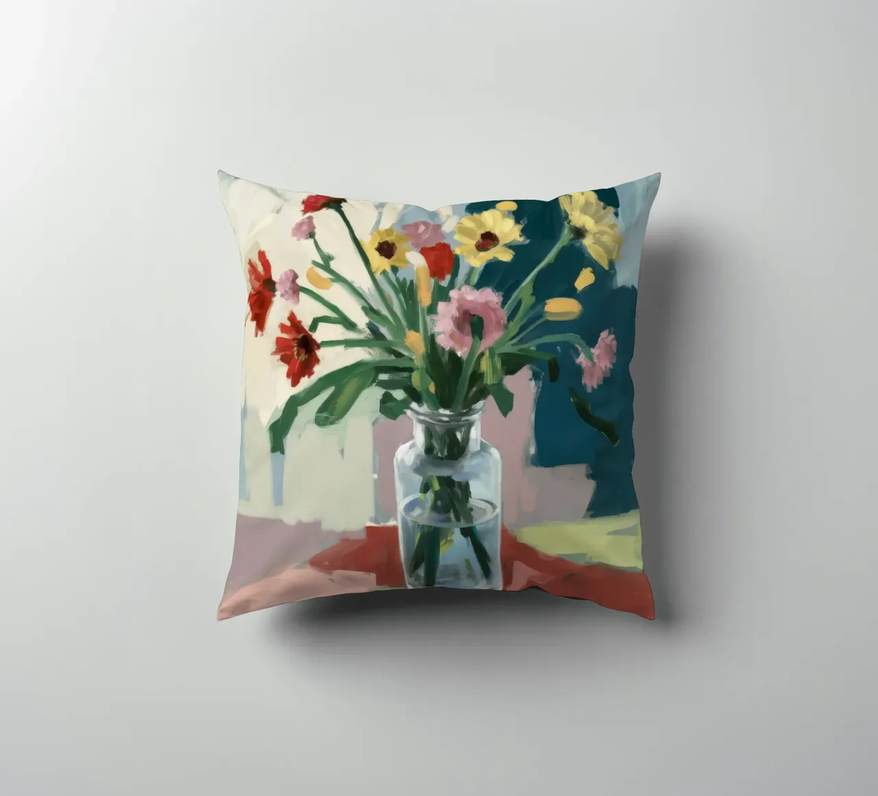 Vaso trasparente Moody Blooms cuscino da Stone Decade