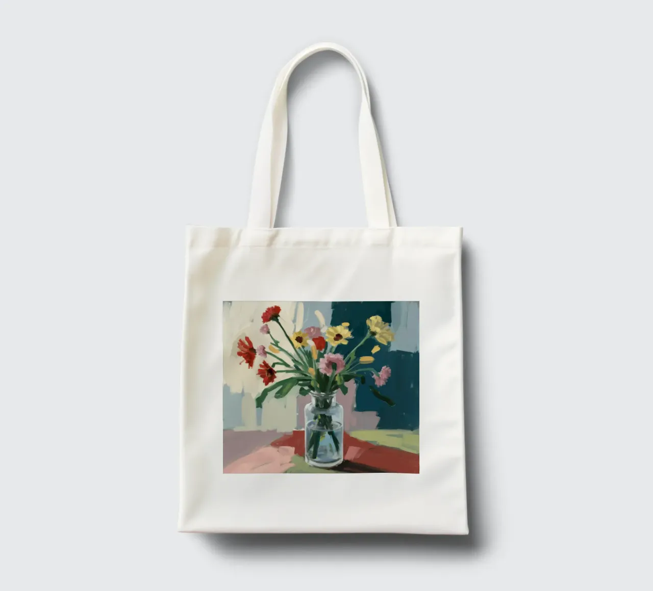 Vaso trasparente Moody Blooms borsa in juta da Stone Decade