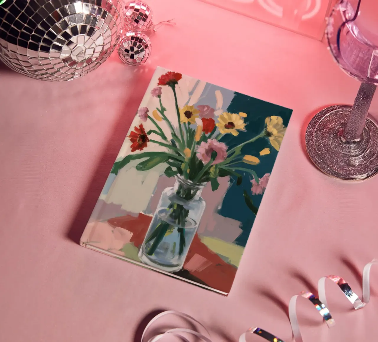 Vaso trasparente Moody Blooms diario da Stone Decade