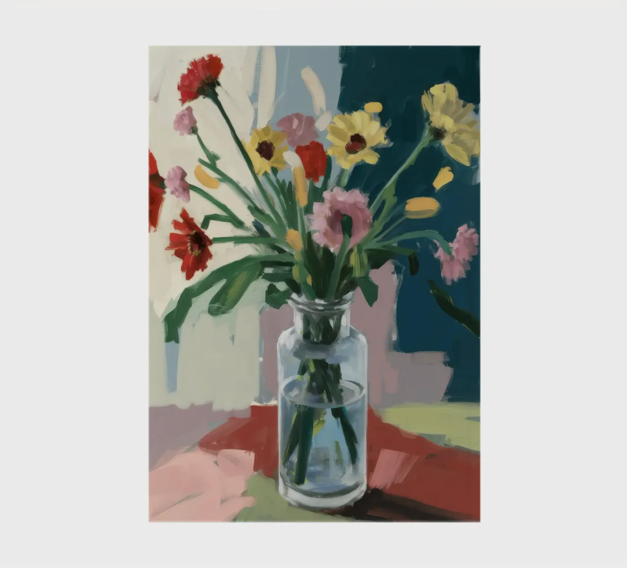Vaso trasparente Moody Blooms diario da Stone Decade