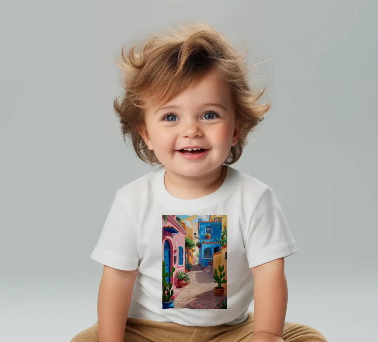 Charming Alleyway Stroll baby t-shirt by FadeAura