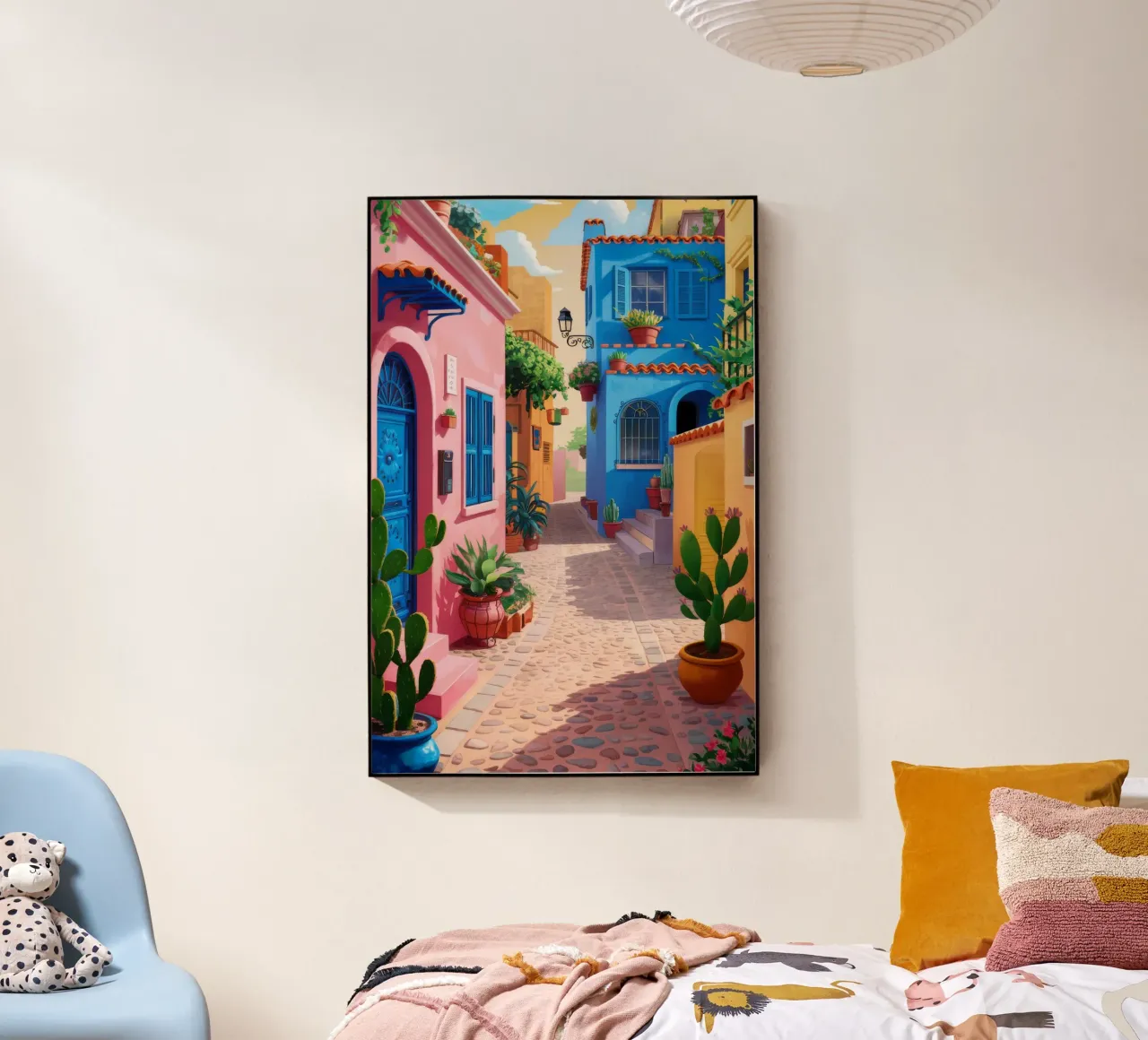 Charming Alleyway Stroll acrylic glass by FadeAura