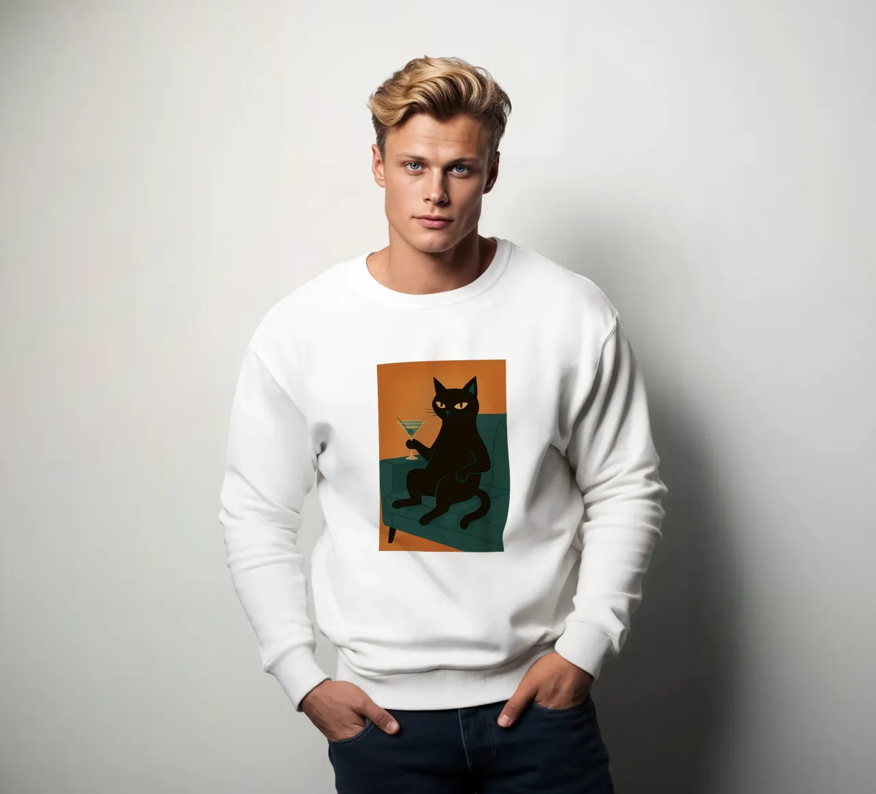 Martini Gatto Nero felpa da Arjun