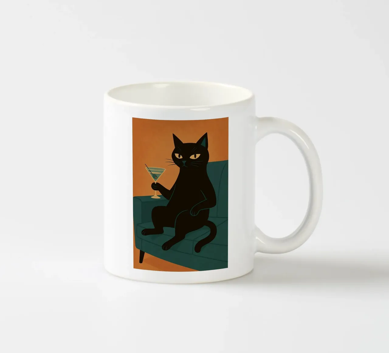 Martini Gatto Nero tazza in ceramica da Arjun