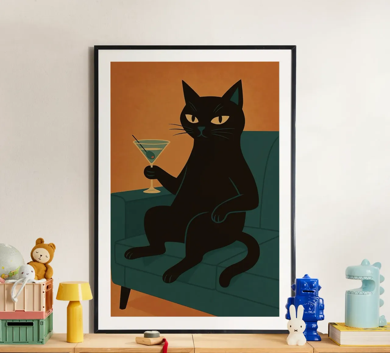 Martini Gatto Nero poster da Arjun