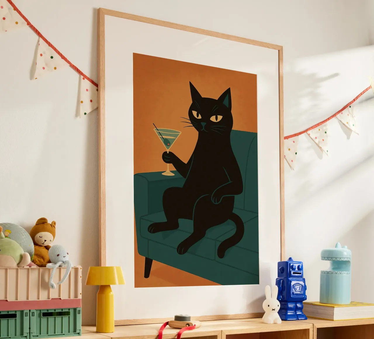 Martini Gatto Nero poster da Arjun