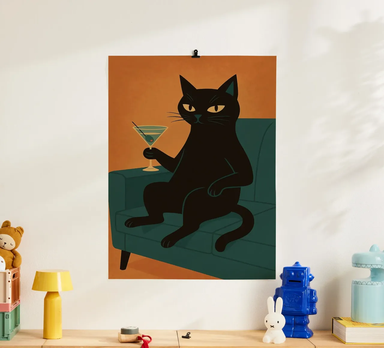 Martini Gatto Nero poster da Arjun