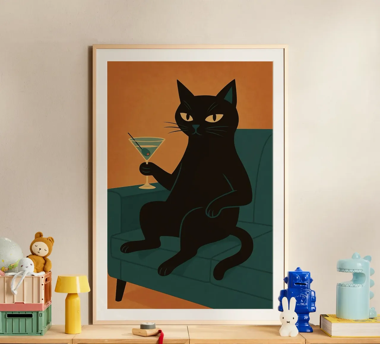 Martini Gatto Nero poster da Arjun
