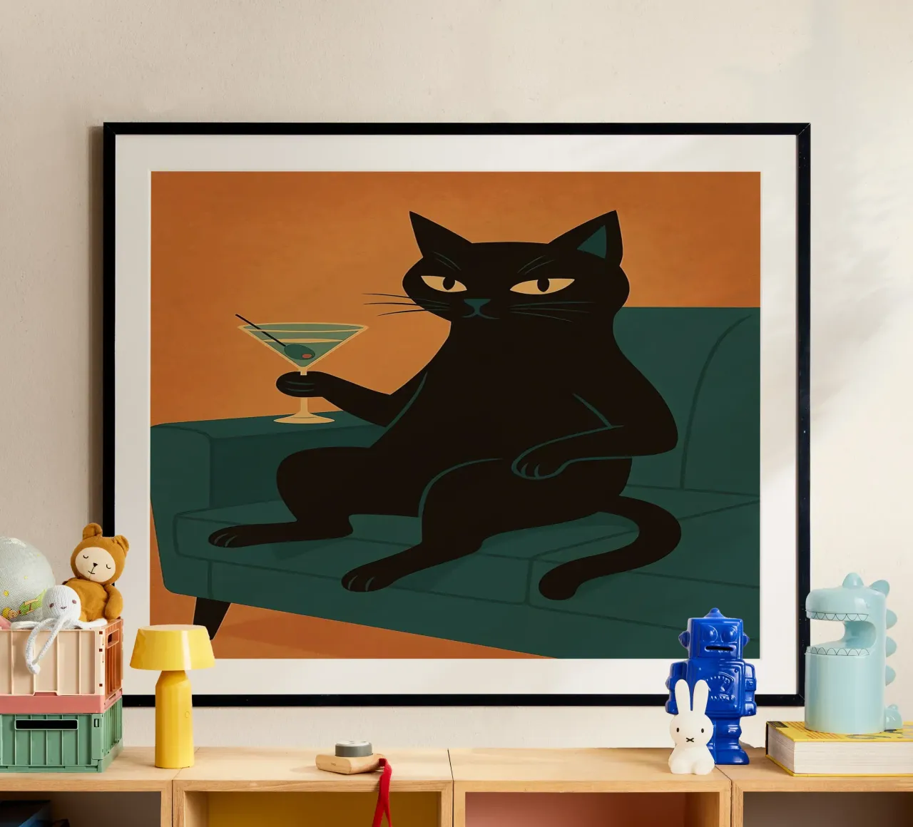 Martini Gatto Nero poster da Arjun