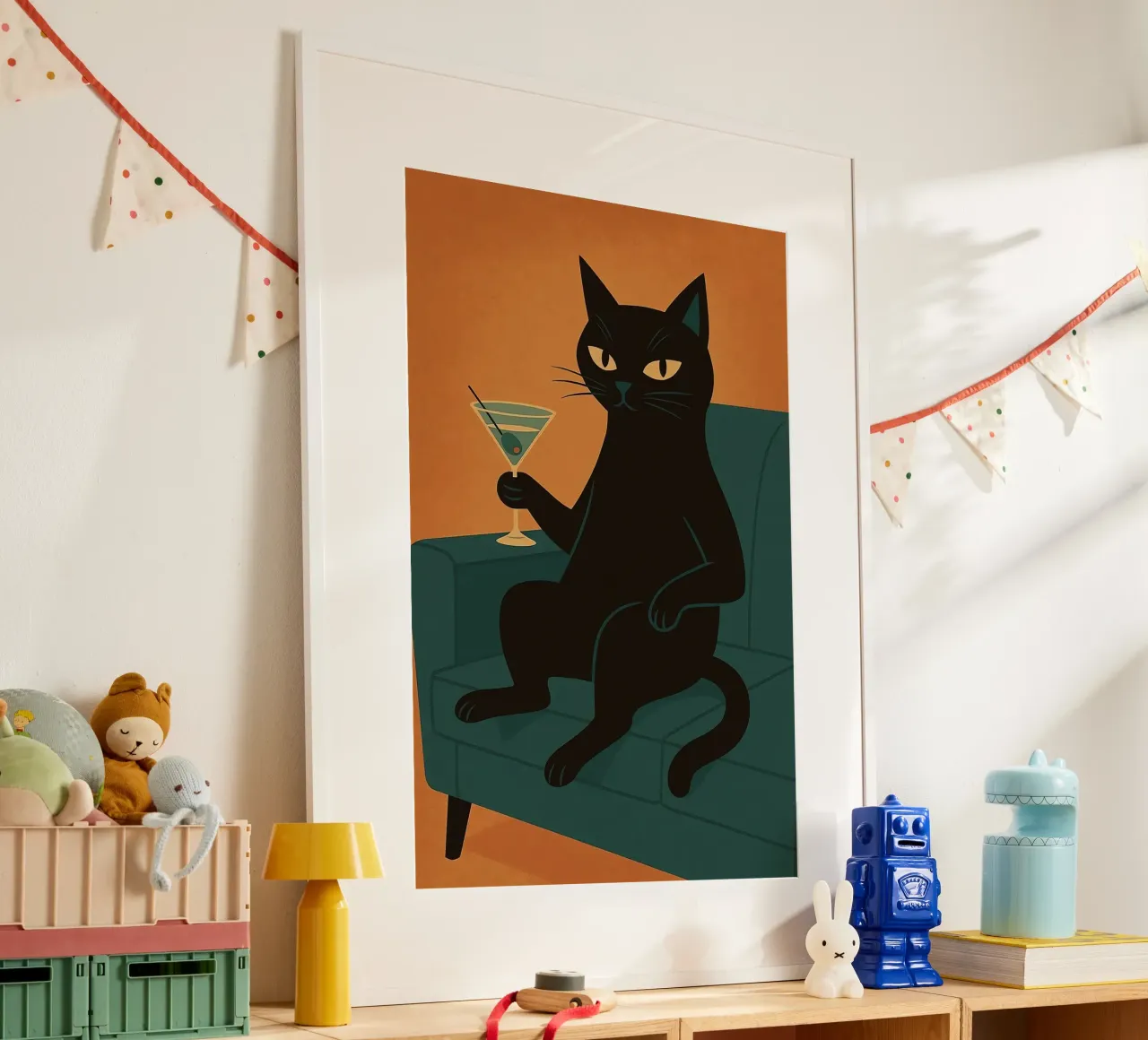 Martini Gatto Nero poster da Arjun