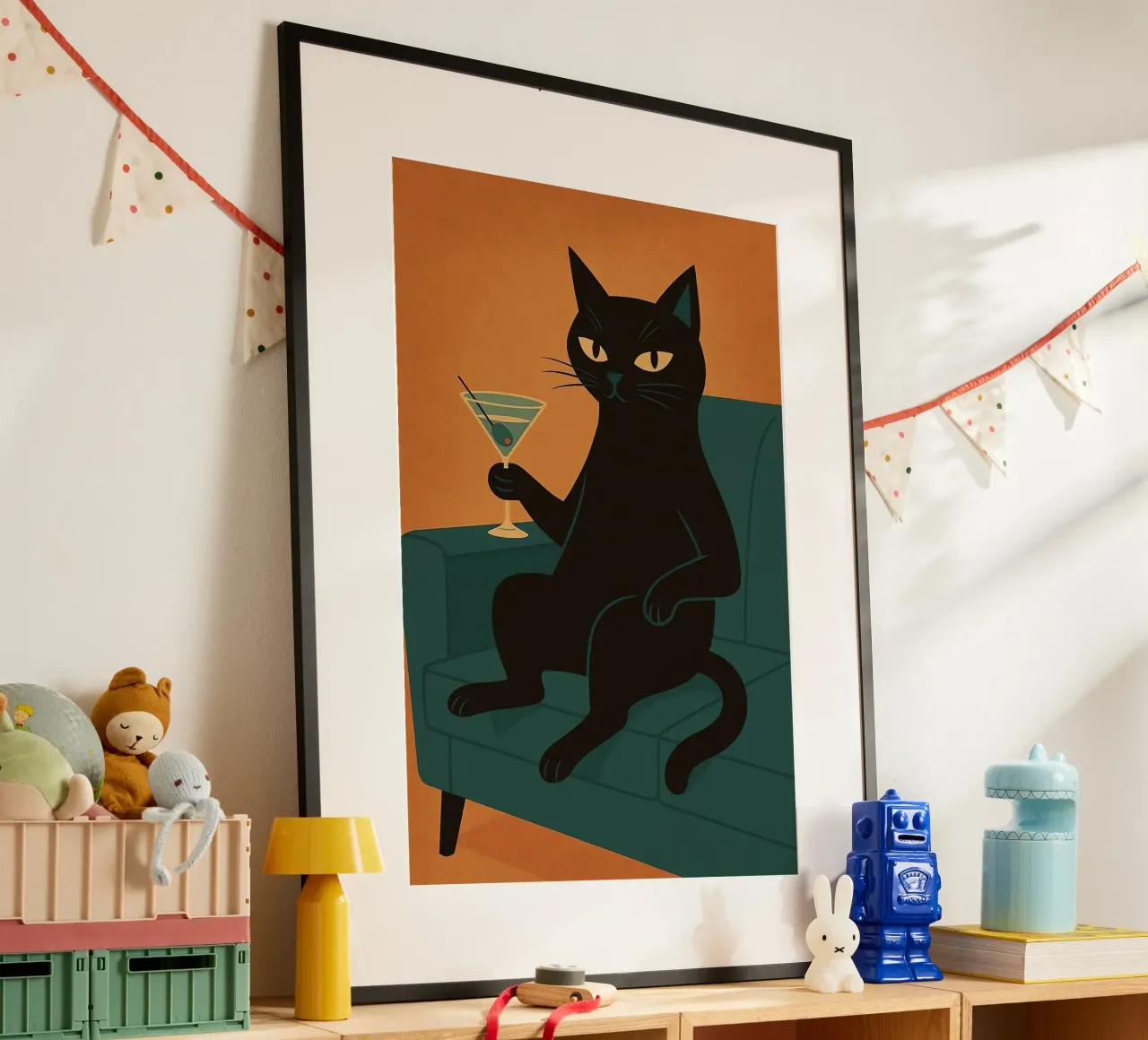 Martini Gatto Nero poster da Arjun