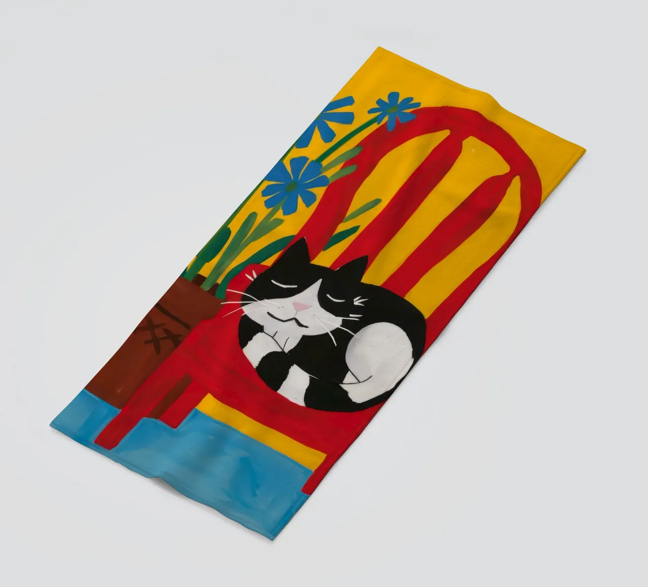 Sedia per gatti addormentati telo mare da Muse Artworks