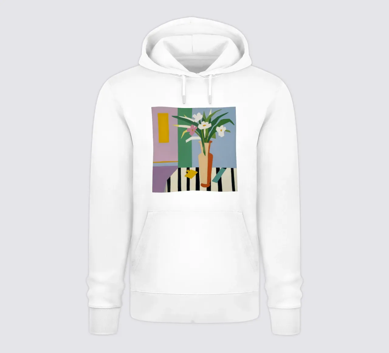 Florero Color Block Limón sudadera con capucha de Stone Decade