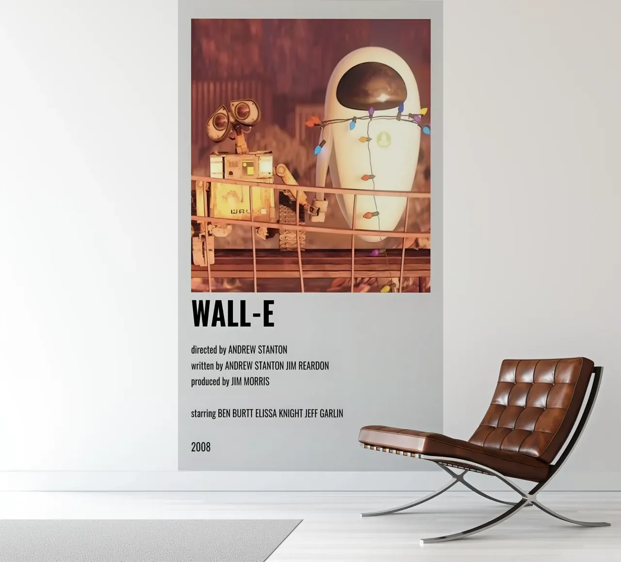 WALL-E fotobehang van MVFminimalist