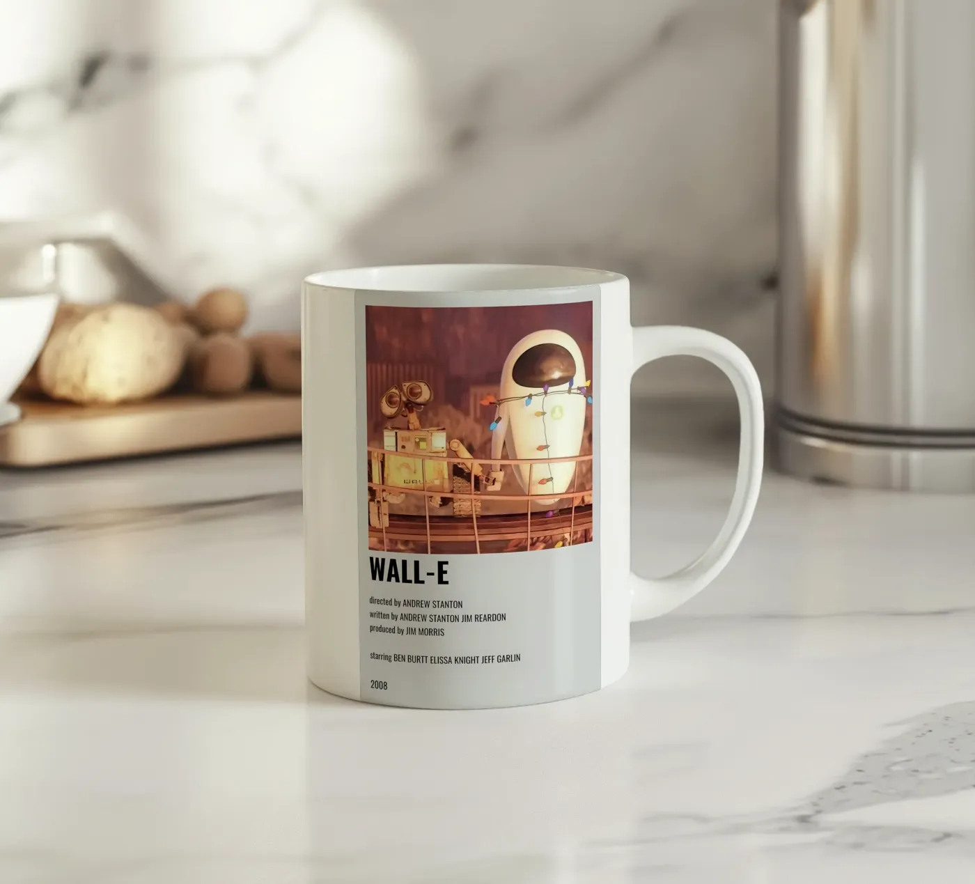 WALL-E ceramic mug by MVFminimalist