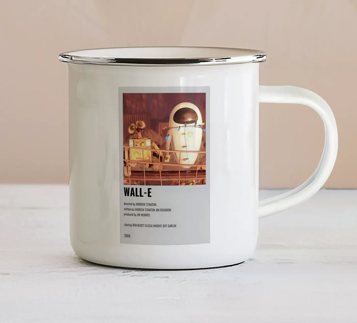 WALL-E enamel mug by MVFminimalist