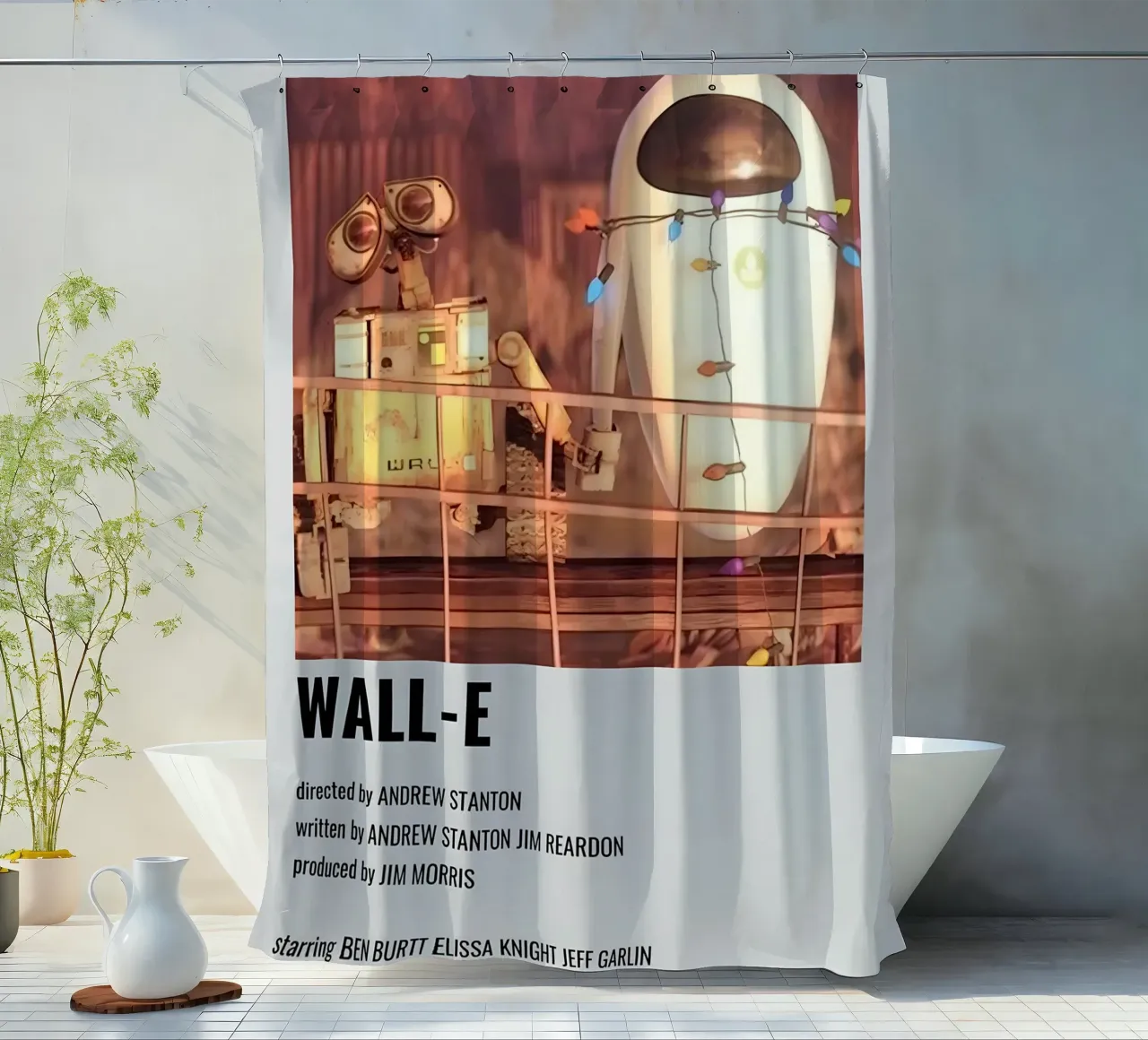 WALL-E Duschvorhang von MVFminimalist