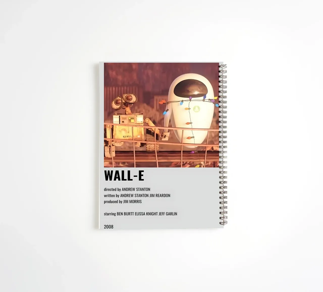 WALL-E spiral notebook by MVFminimalist