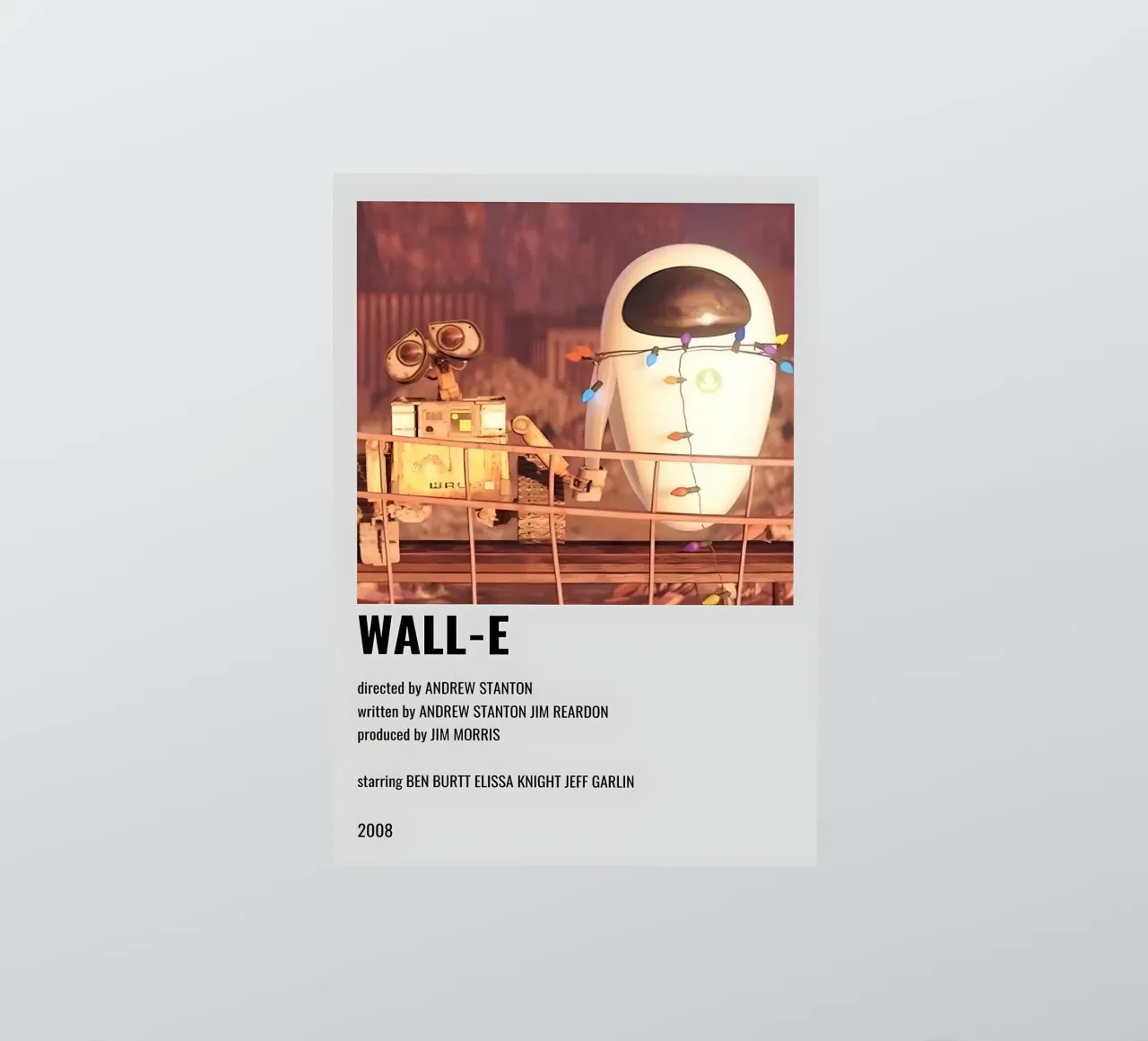 WALL-E sticker by MVFminimalist