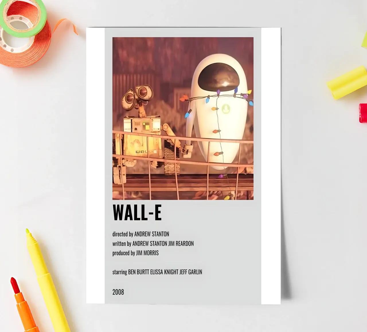 WALL-E sticker sheet by MVFminimalist