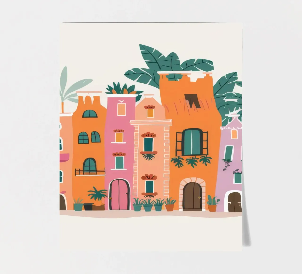 White Villa Paradise sticker sheet by Muse Artworks