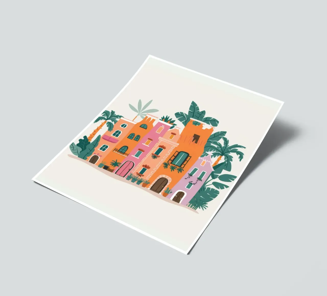 White Villa Paradise sticker sheet by Muse Artworks