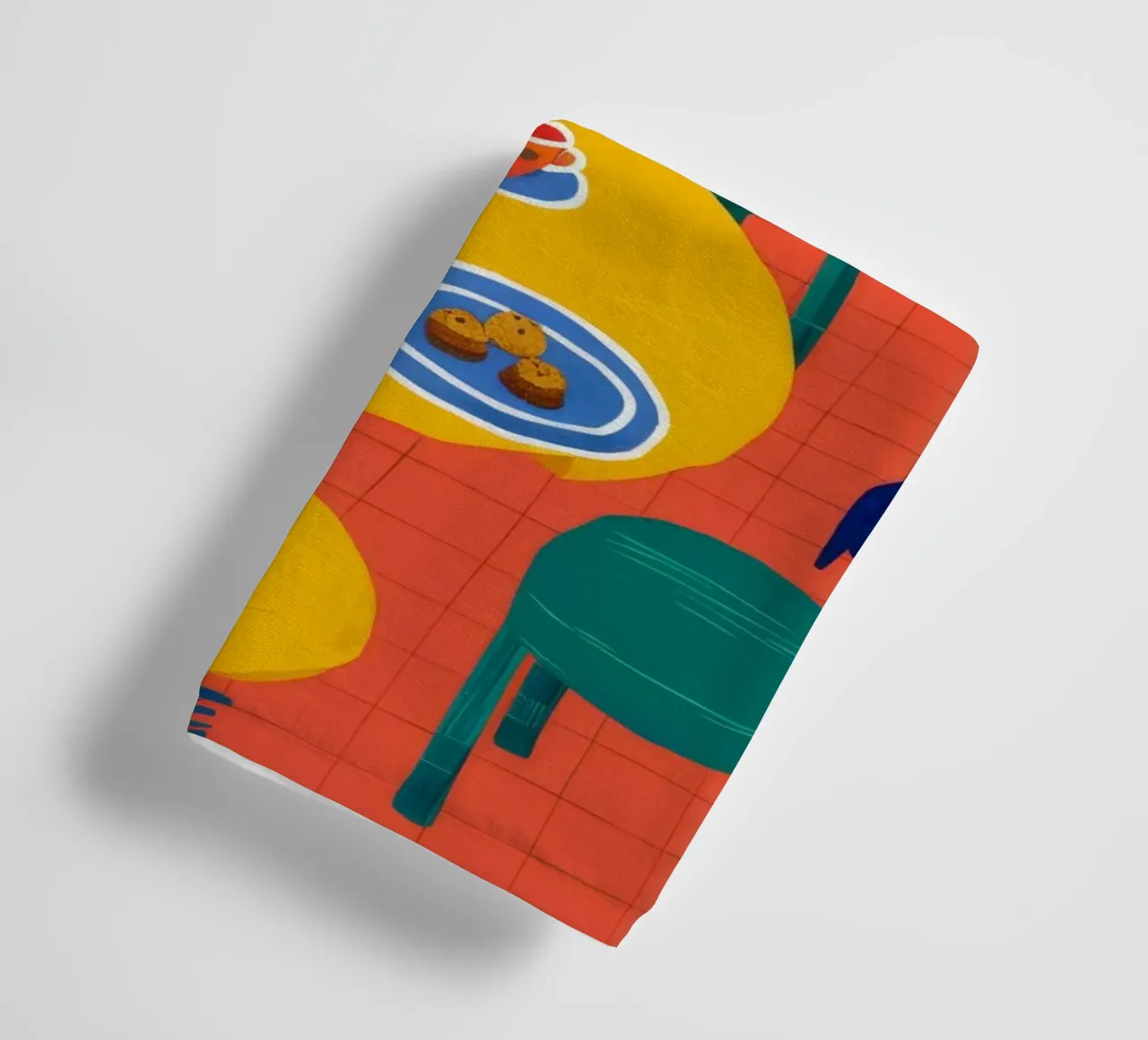 Yellow Table Eclectic Room towel by Stone Decade