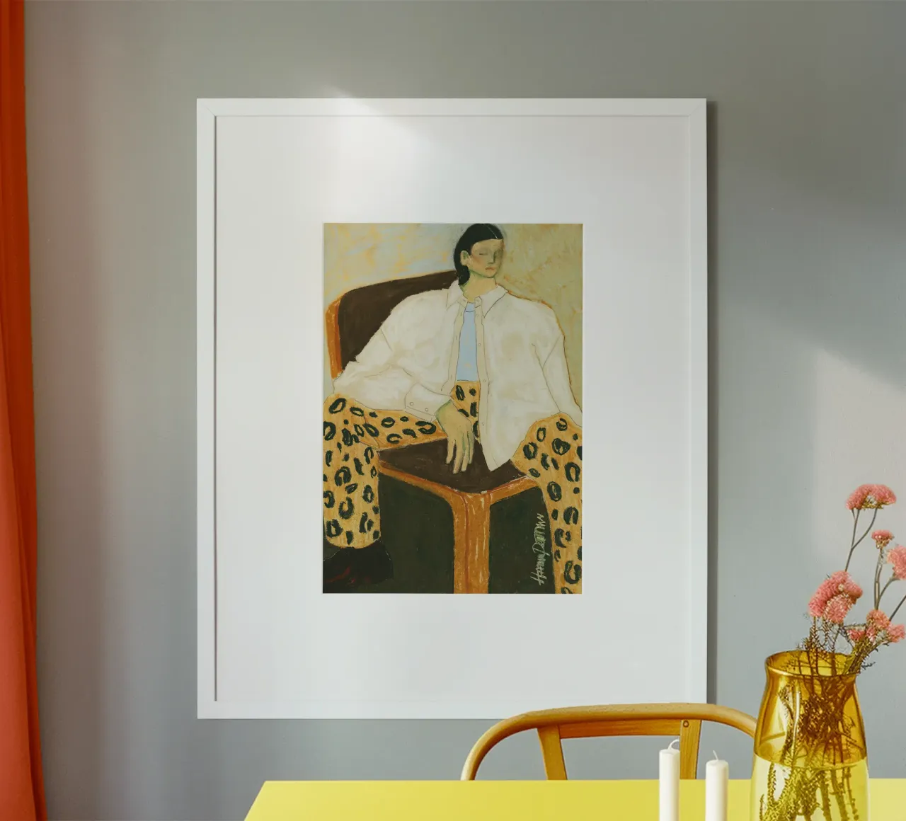 Hanna Peterson Diva della moda 01 poster con telaio in plastica da Davidprint