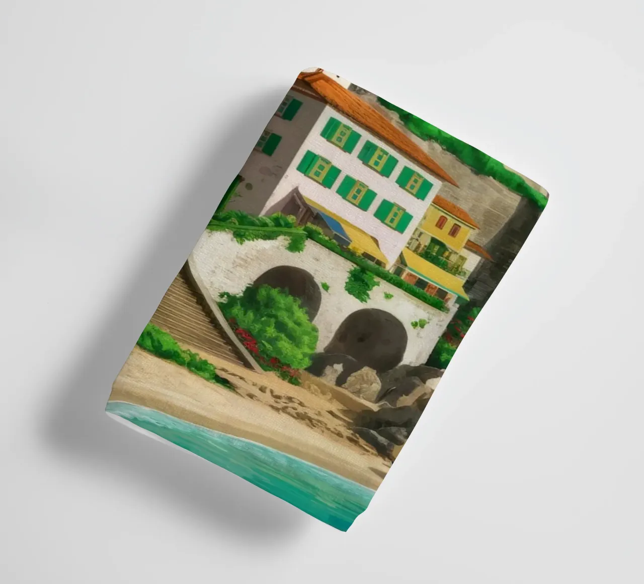 Positano Cliffside Vista towel by FadeAura