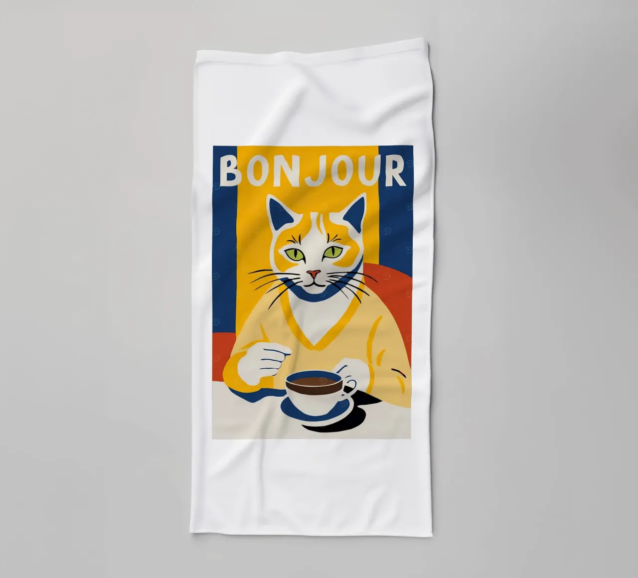 Caffè Bonjour asciugamano da bagno da Arjun