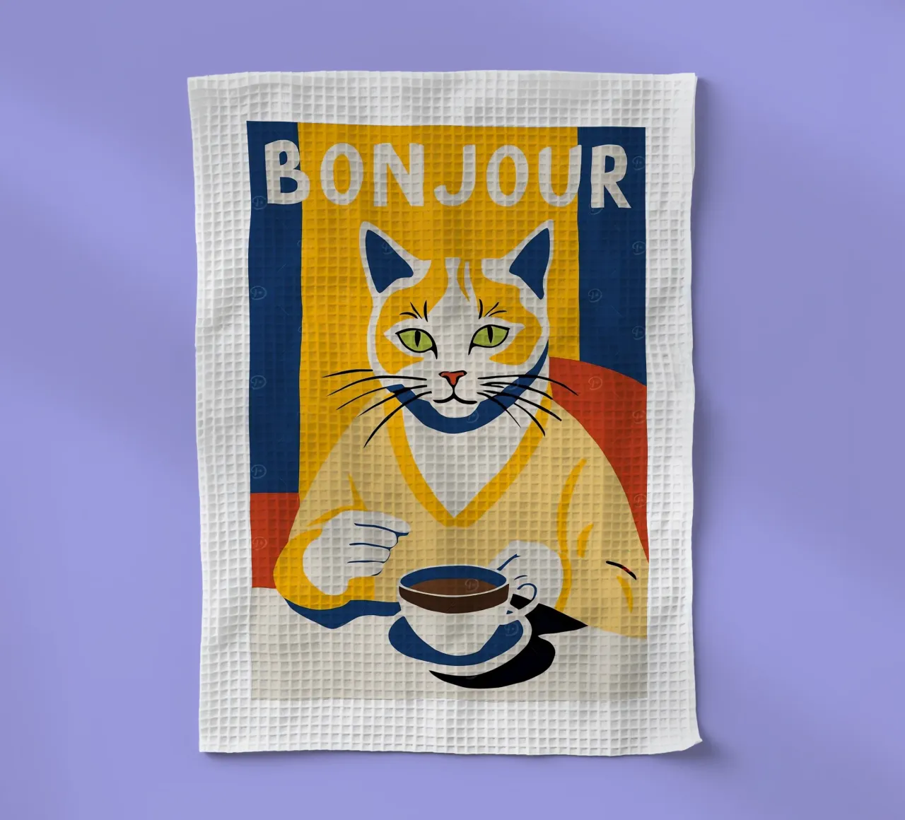 Caffè Bonjour canovaccio da cucina da Arjun