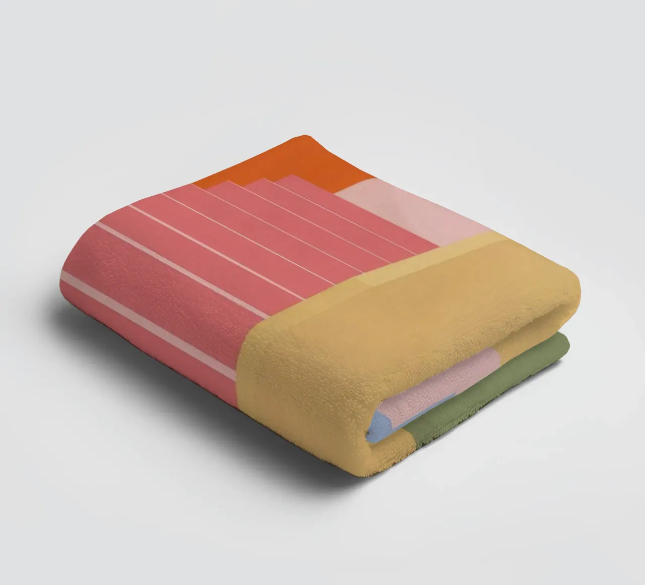 Pink Steps Stillness towel by Muse Artworks