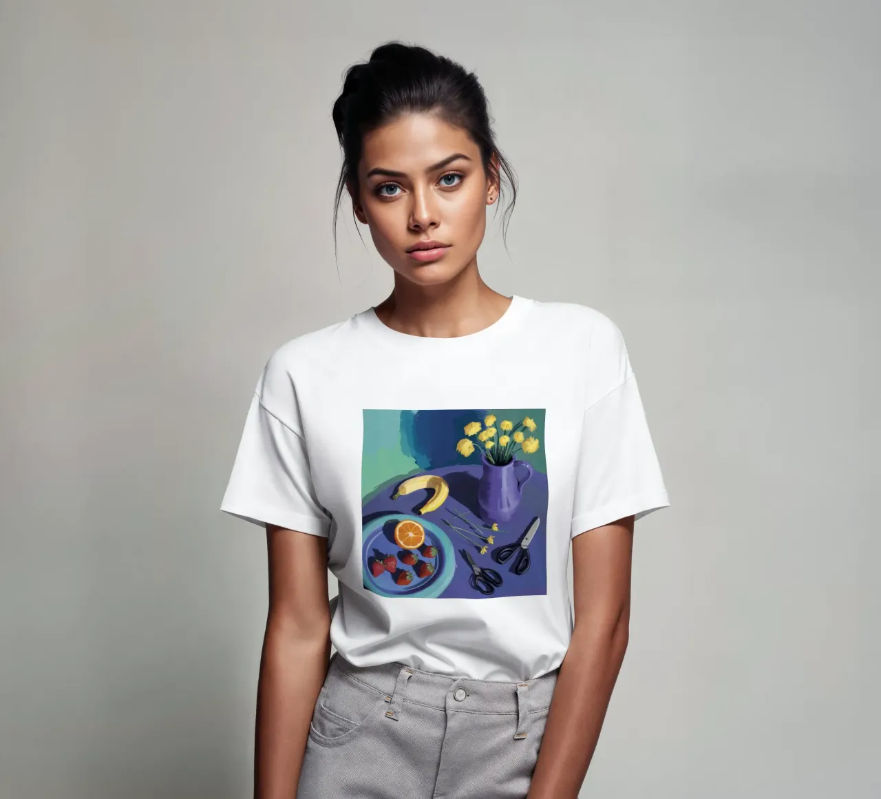 Strawberry Banana Scissors t-shirt by Stone Decade